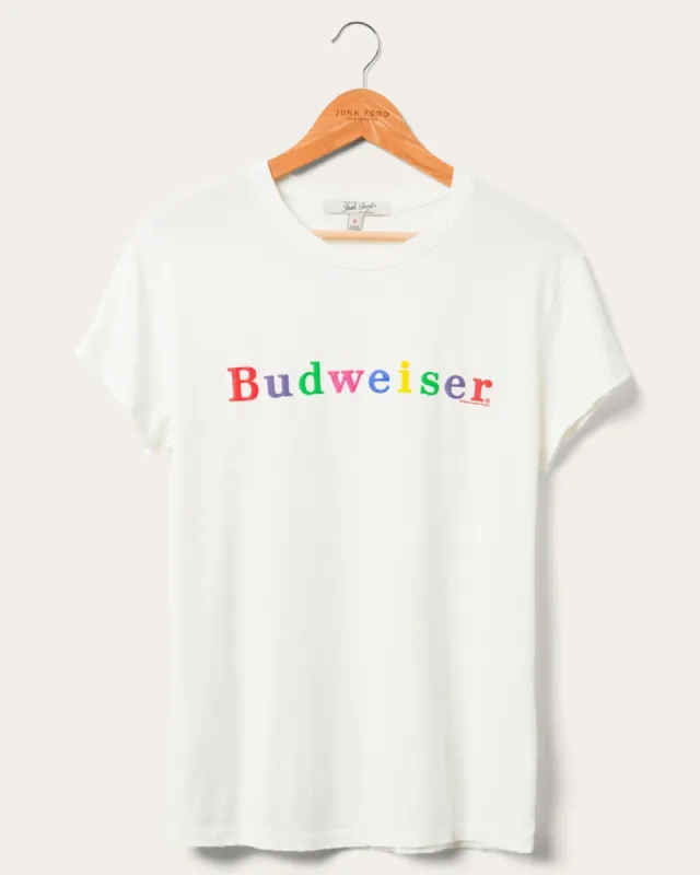 Women's Budweiser Colors Vintage Tee sold by Junk Food Clothing