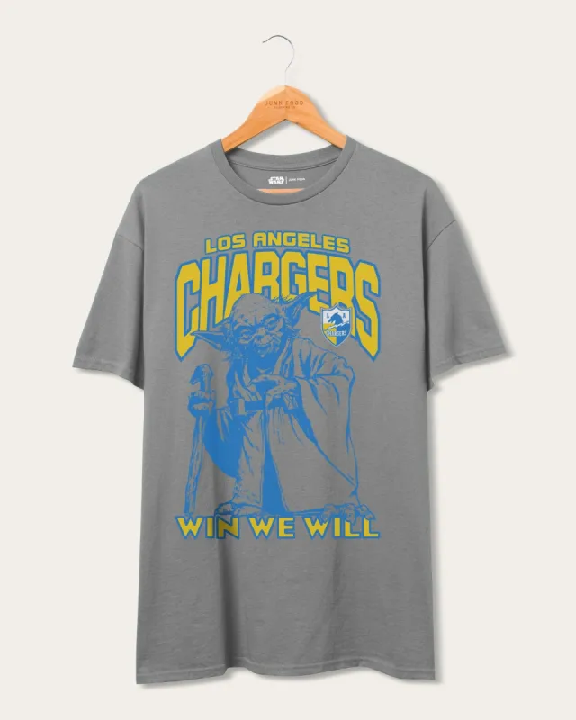 Chargers Star Wars��� Yoda��� Win We Will Tee sold by Junk Food Clothing
