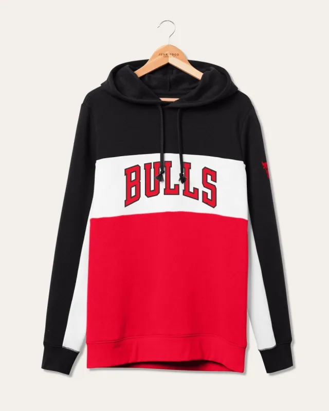 NBA Chicago Bulls Colorblock Hoodie sold by Junk Food Clothing