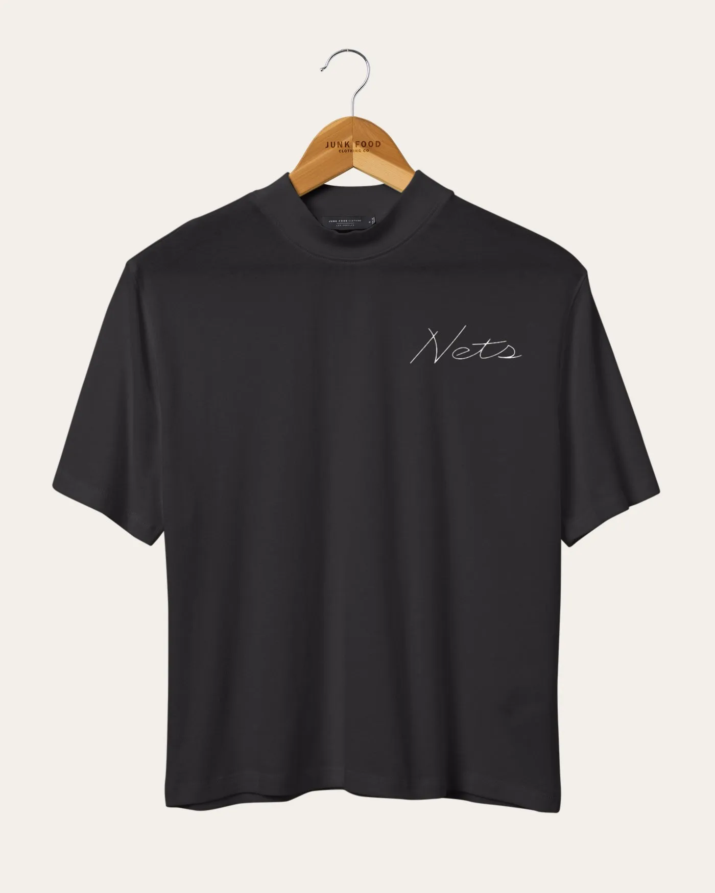 Women's NBA Brooklyn Nets Mock Neck Tee sold by Junk Food Clothing