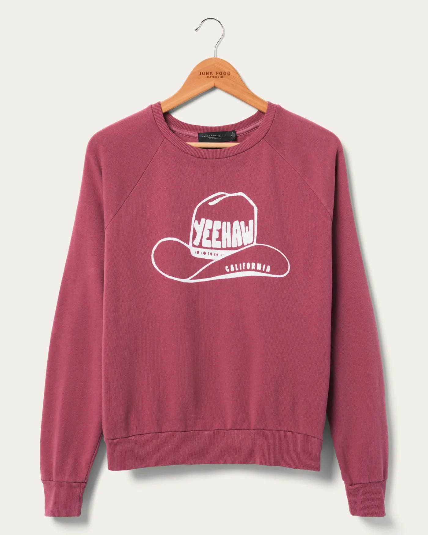 Women's Yeehaw Vintage Raglan Pullover sold by Junk Food Clothing