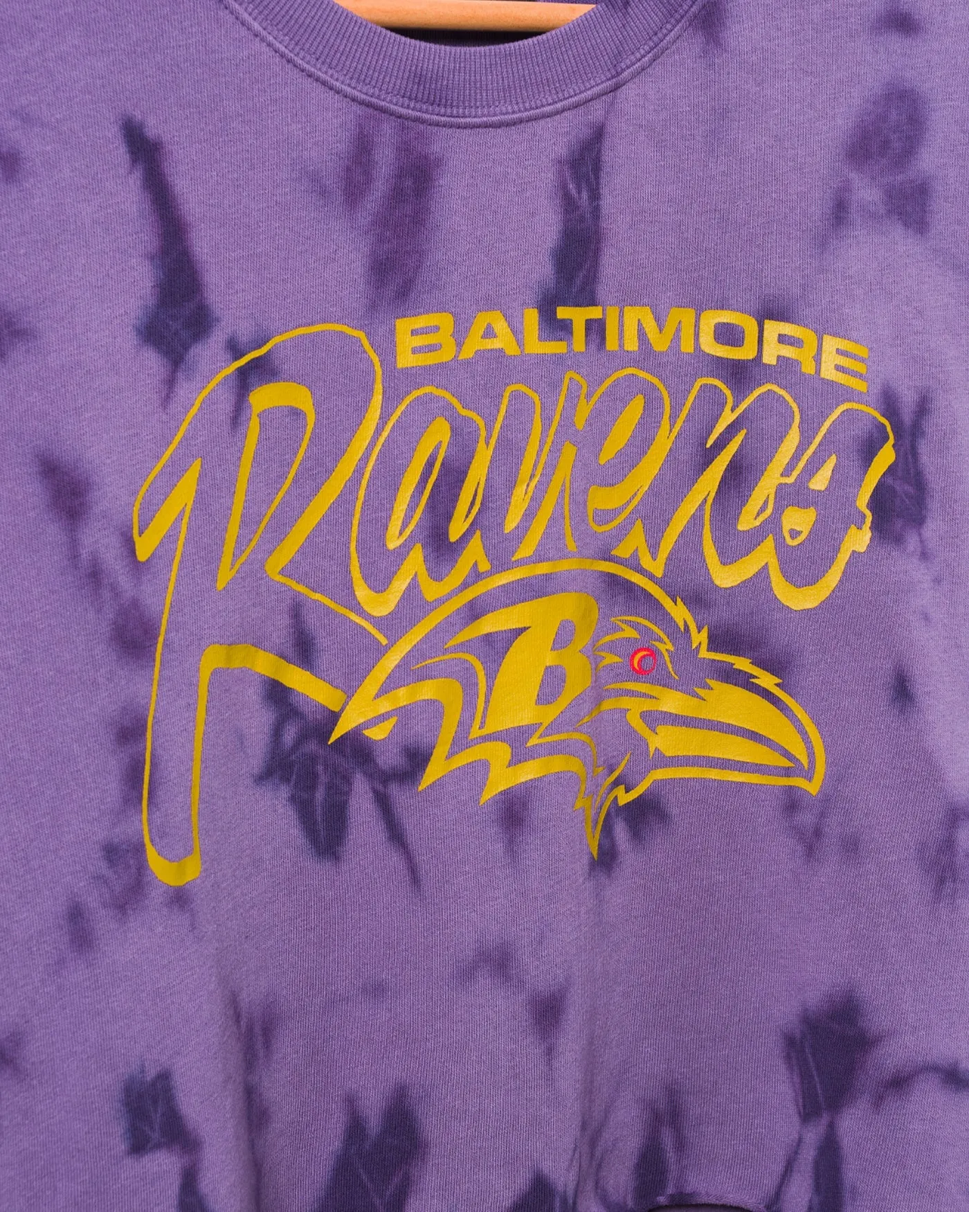 Women's Baltimore Ravens Long Sleeve Loose Knit Crop sold by Junk Food Clothing product image thumbnail 4