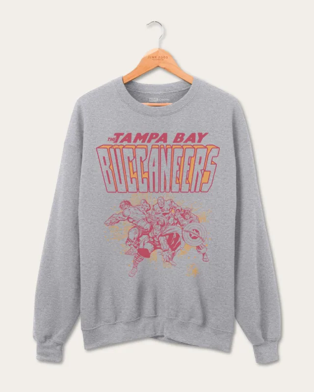 Buccaneers Avengers Throwback Crew sold by Junk Food Clothing