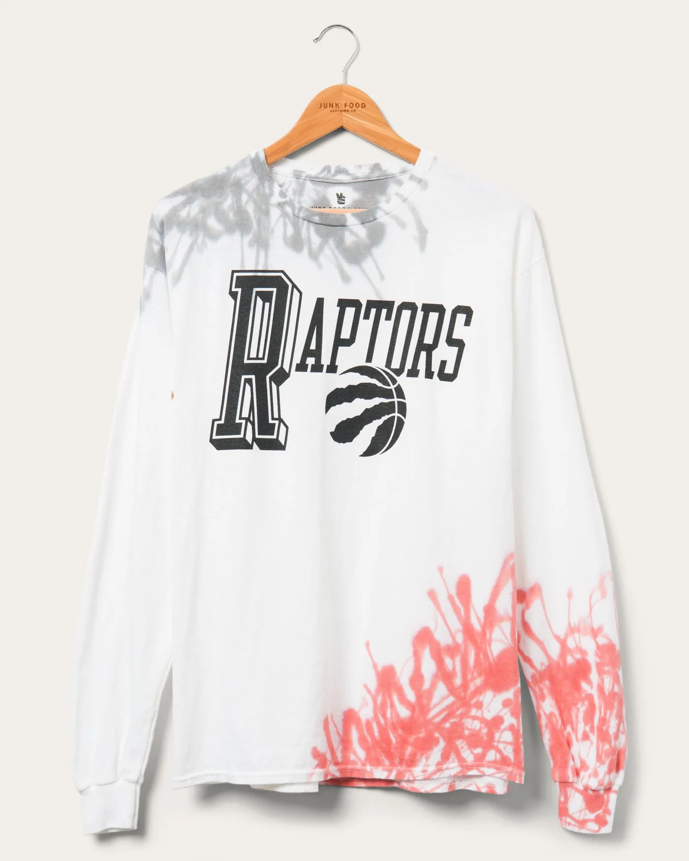 NBA Toronto Raptors Tie Dye Flea Market Long Sleeve Tee sold by Junk Food Clothing