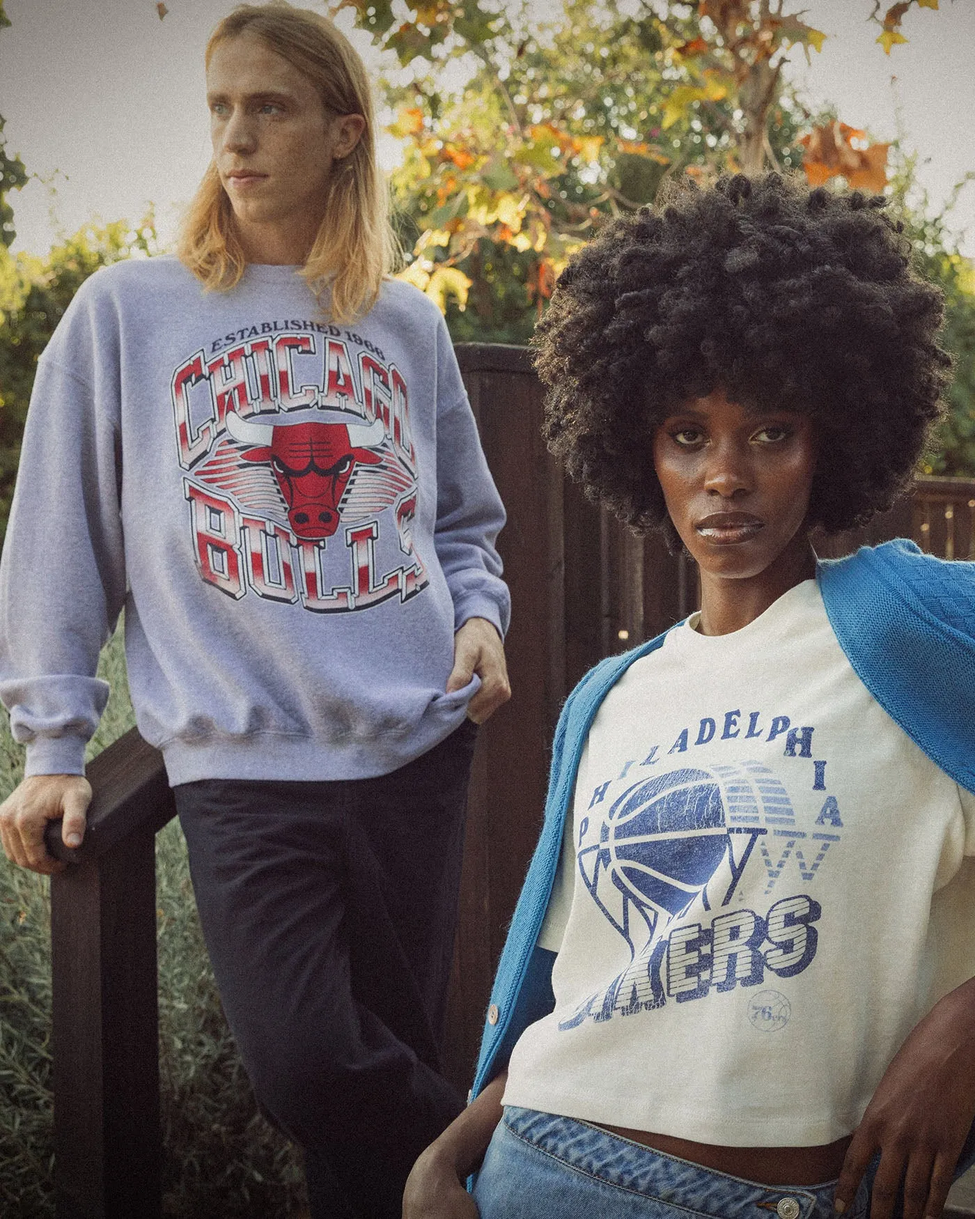 Women's 76ers Short Sleeve Mock Neck Crop Tee sold by Junk Food Clothing product image thumbnail 3