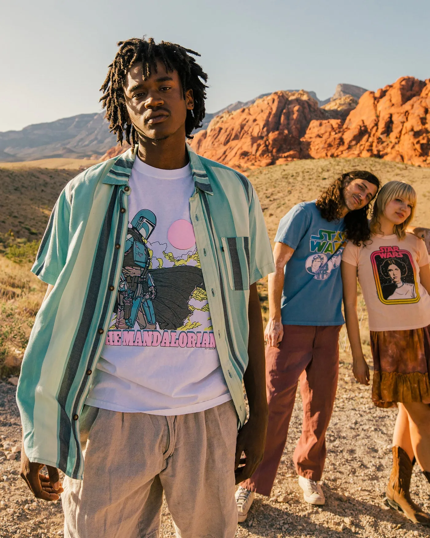 The Mandalorian Sky Flea Market Tee sold by Junk Food Clothing product image thumbnail 3