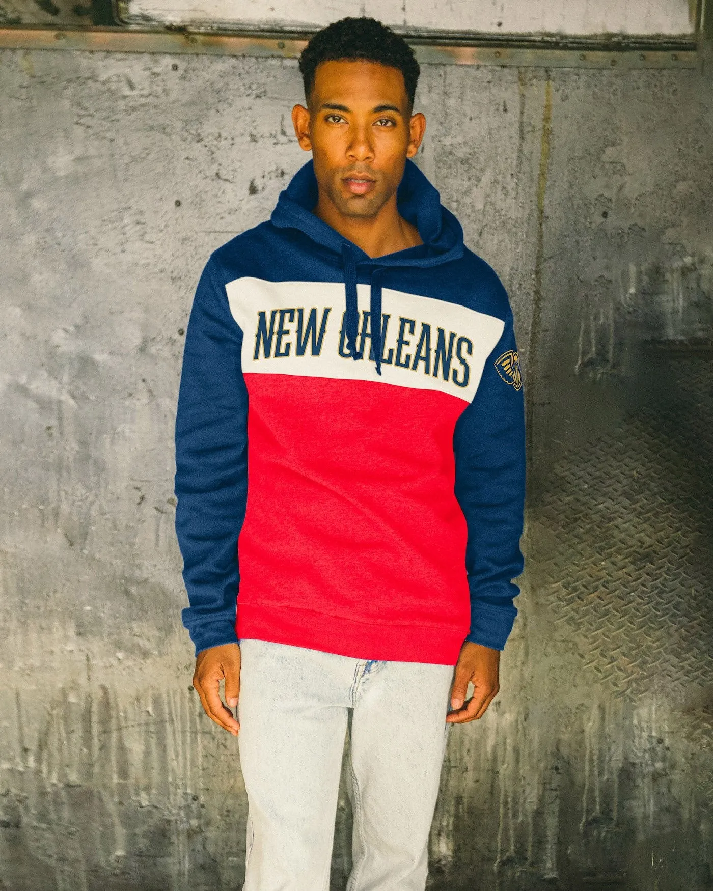 NBA New Orleans Pelicans Colorblock Hoodie sold by Junk Food Clothing product image thumbnail 2