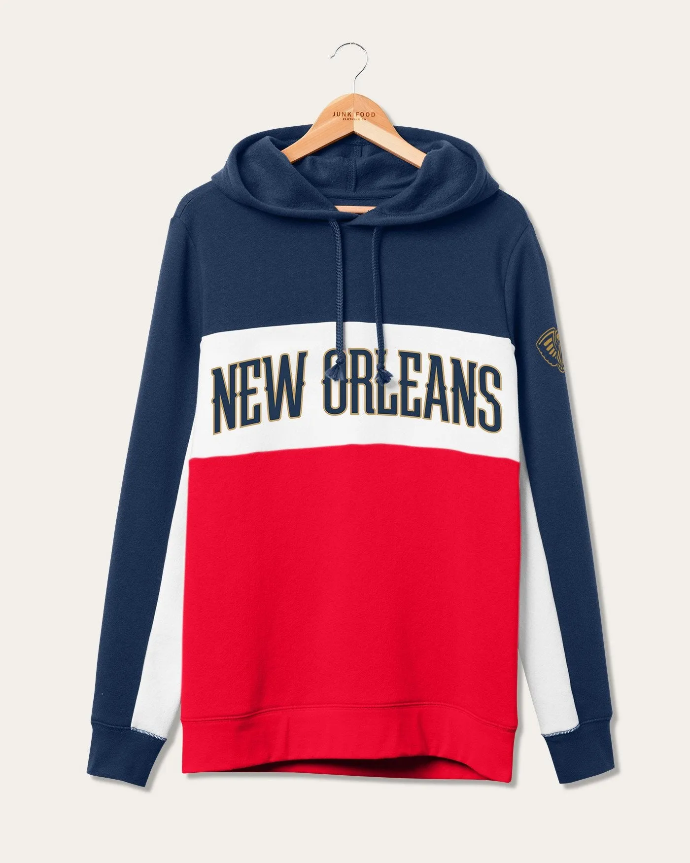 NBA New Orleans Pelicans Colorblock Hoodie sold by Junk Food Clothing