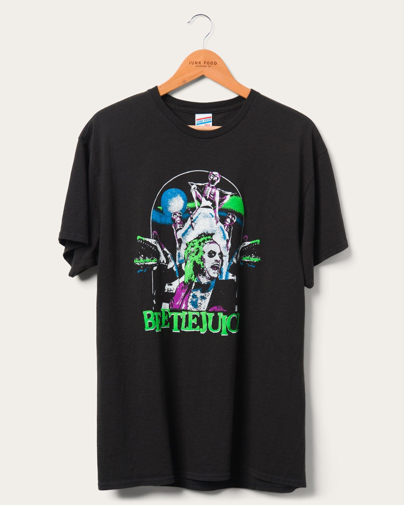 Beetlejuice Collage Flea Market Tee sold by Junk Food Clothing