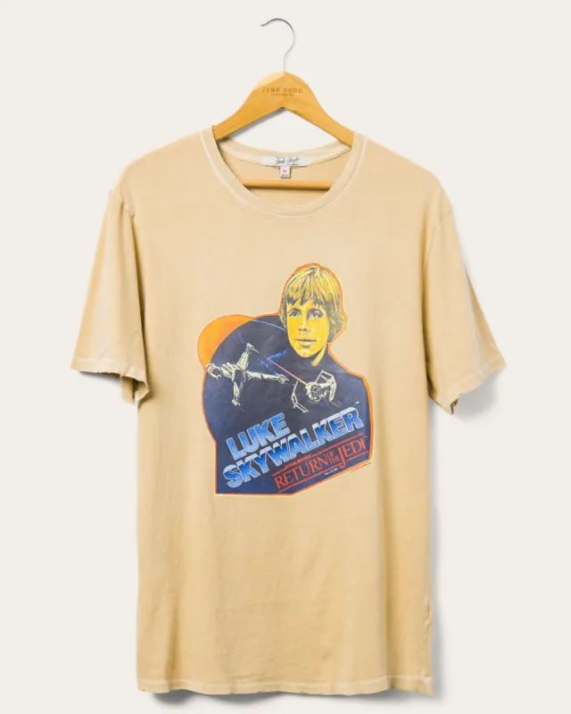 Star Wars™ Luke Skywalker™ Iron-On Vintage Tee sold by Junk Food Clothing