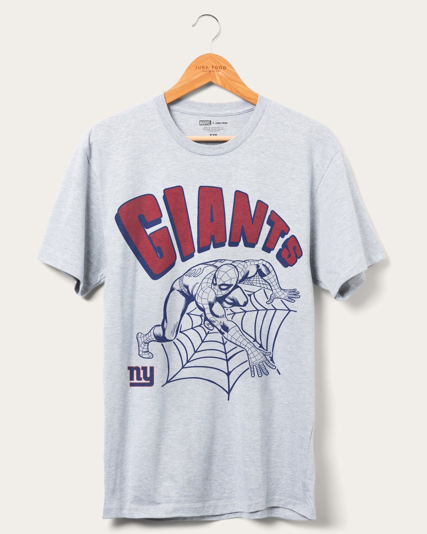 Giants Spider-Man Web Slinger Tee sold by Junk Food Clothing