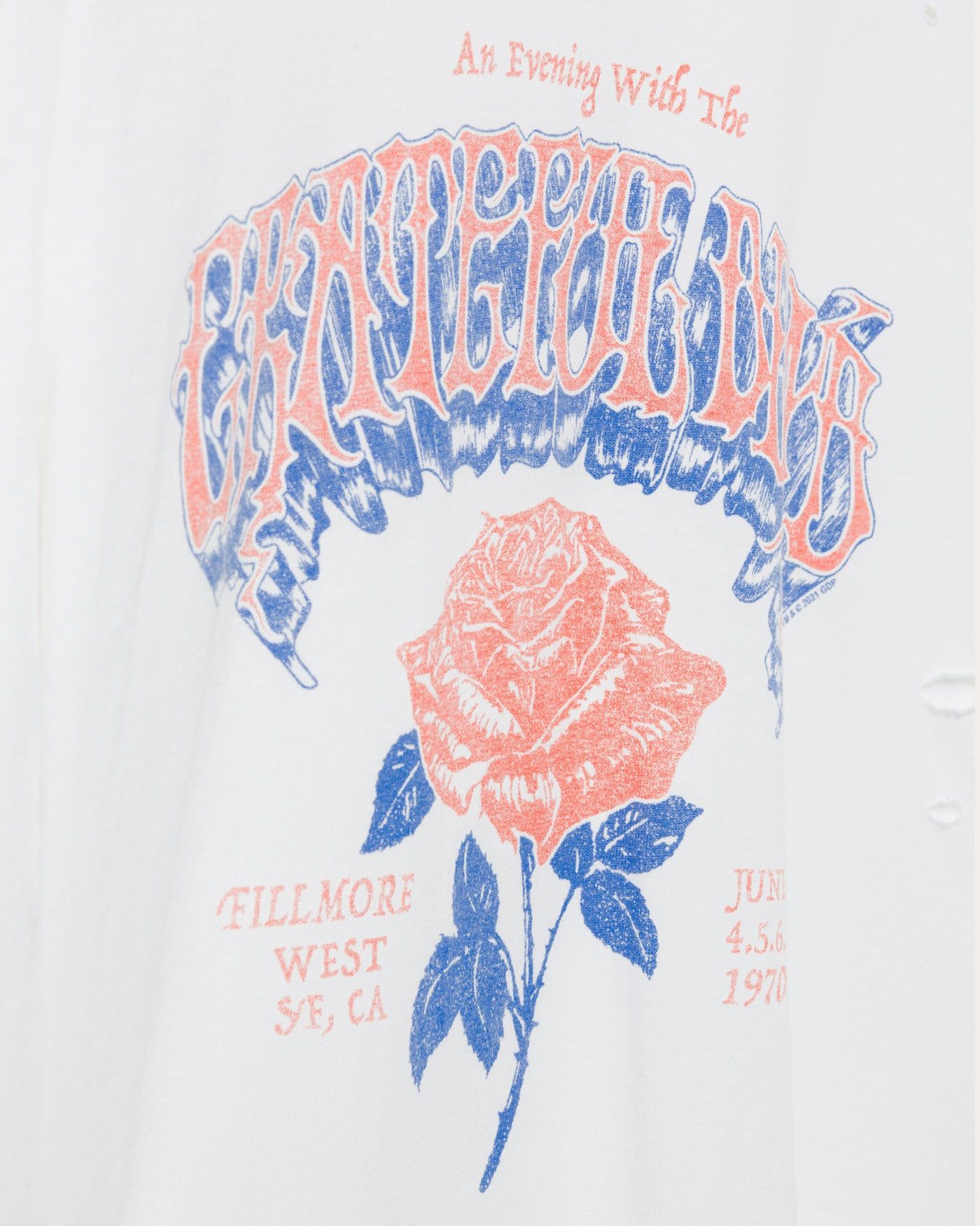 Grateful Dead Rose Flea Market Destroyed Tee sold by Junk Food Clothing product image thumbnail 5