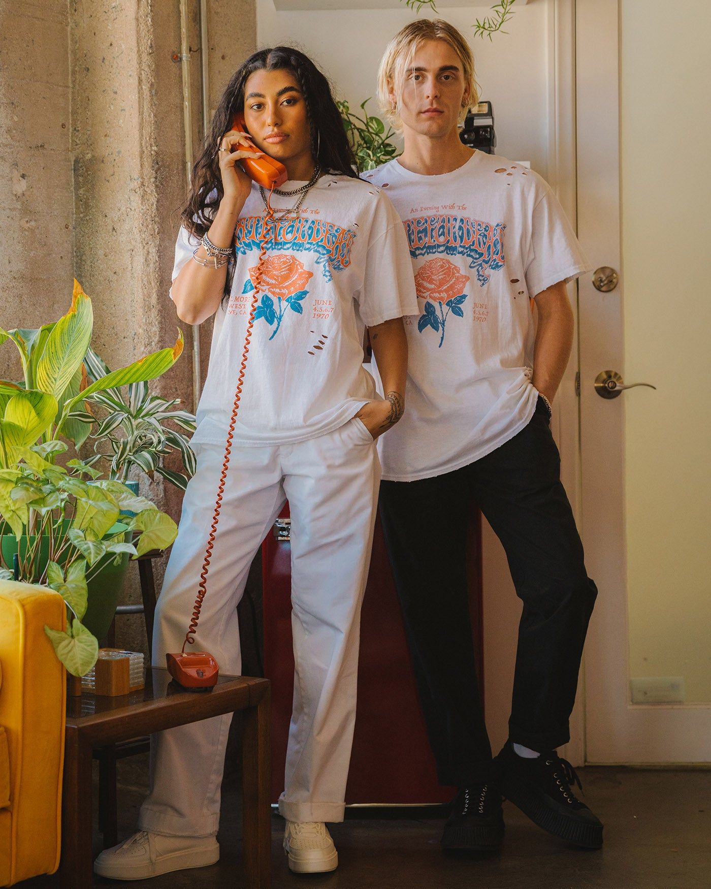 Grateful Dead Rose Flea Market Destroyed Tee sold by Junk Food Clothing product image thumbnail 2