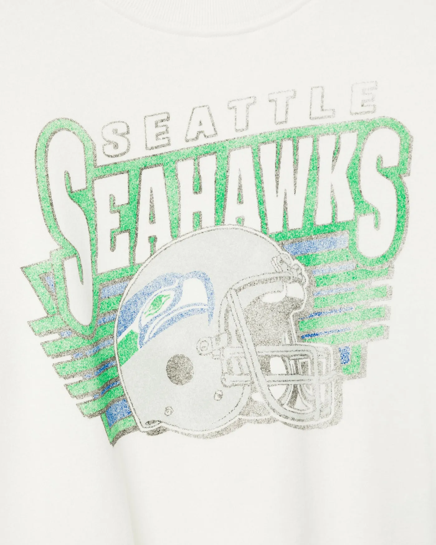 Women's Seattle Seahawks Kickoff Crop Crew Fleece sold by Junk Food Clothing product image thumbnail 3