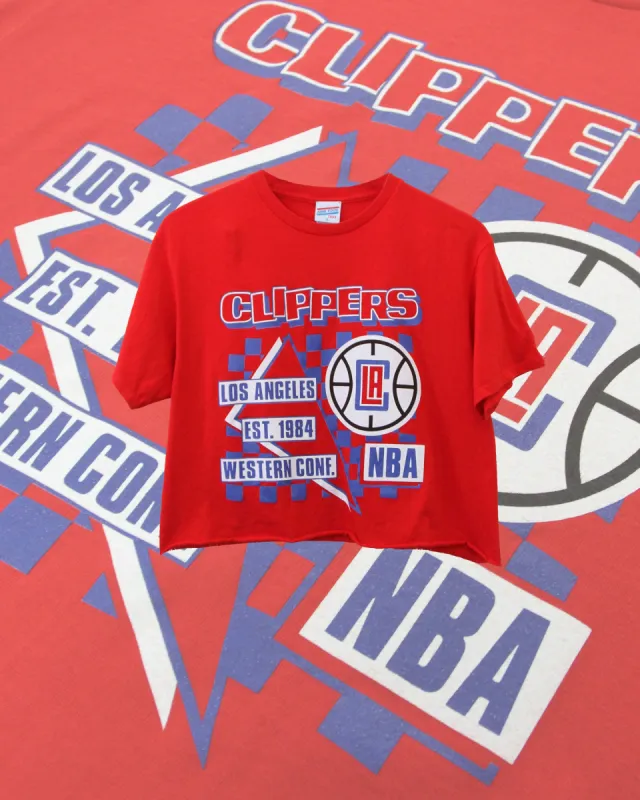 WOMENS CLIPPERS HALF COURT CROP TEE sold by Junk Food Clothing
