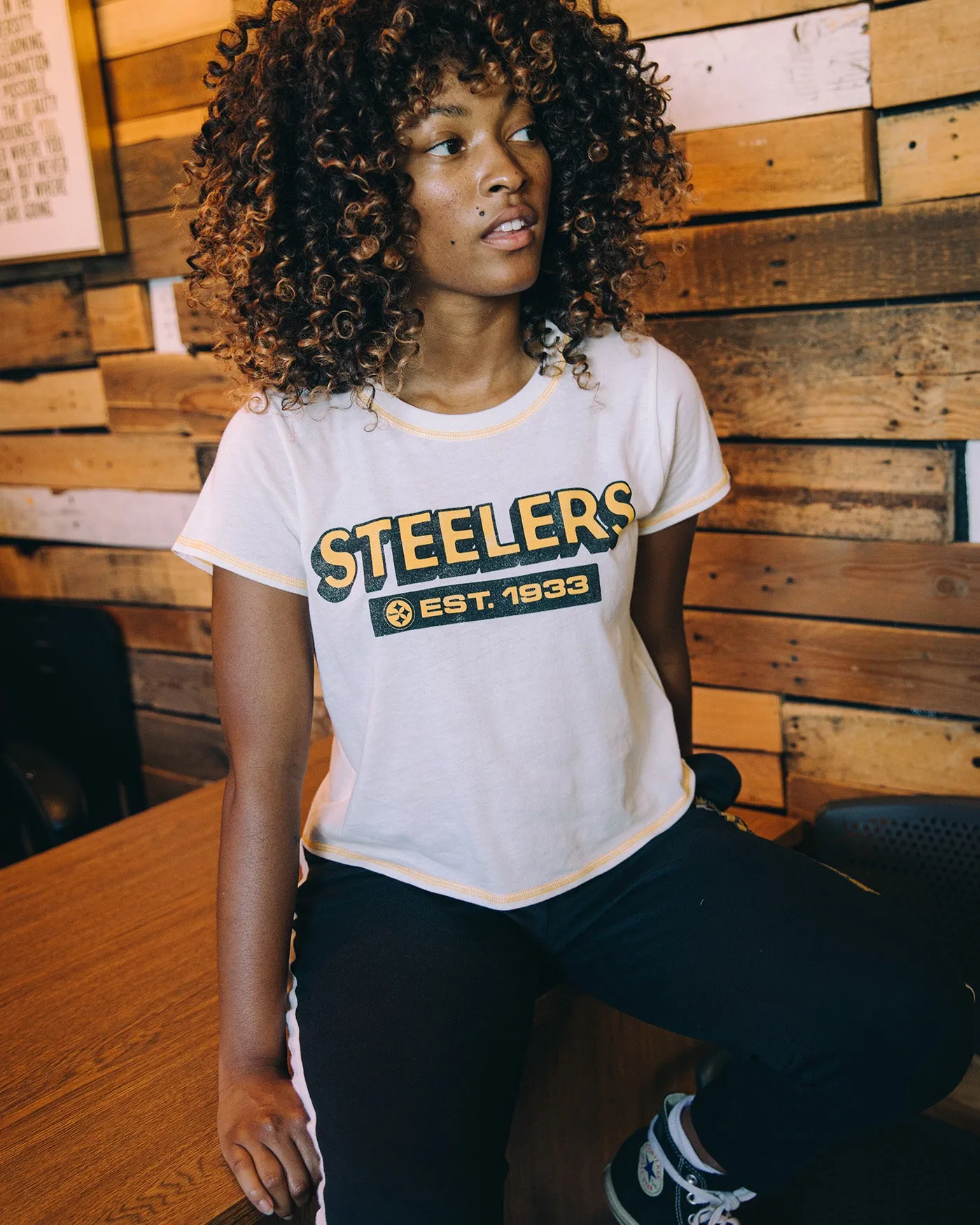 Womens Steelers Playmaker Tee sold by Junk Food Clothing product image thumbnail 2