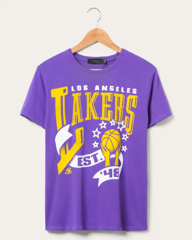 Women's Lakers Banner Vintage Tee sold by Junk Food Clothing