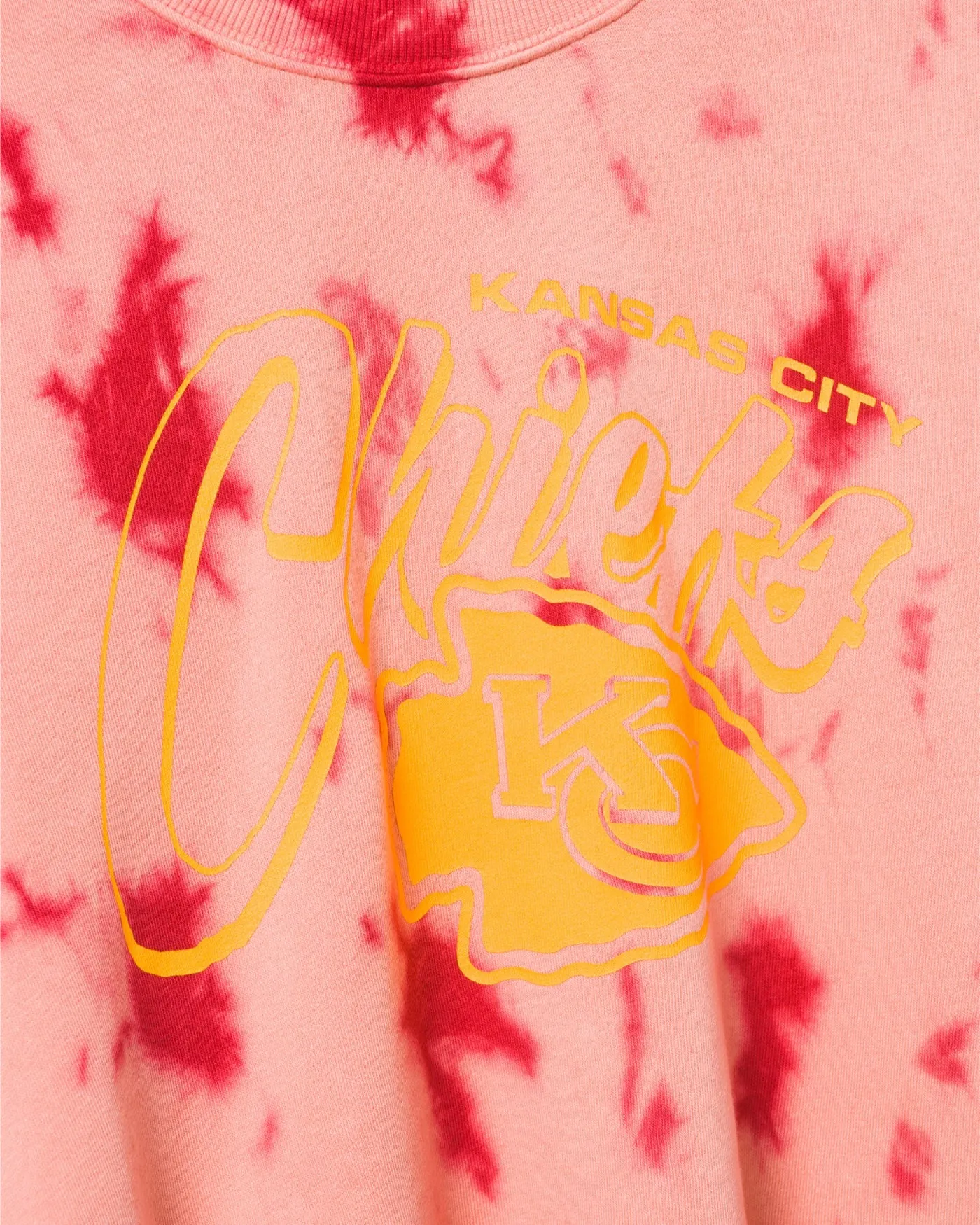 Women's Kansas City Chiefs Long Sleeve Loose Knit Crop sold by Junk Food Clothing product image thumbnail 4