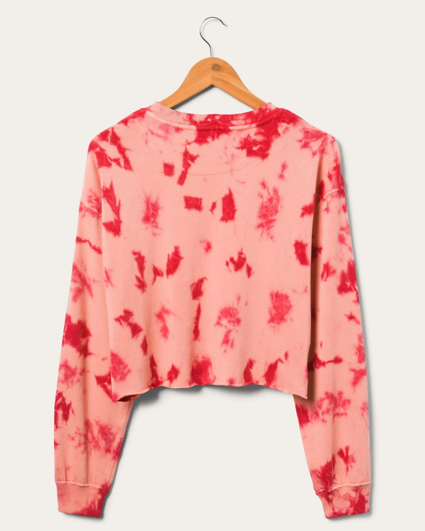 Women's Kansas City Chiefs Long Sleeve Loose Knit Crop sold by Junk Food Clothing product image thumbnail 3