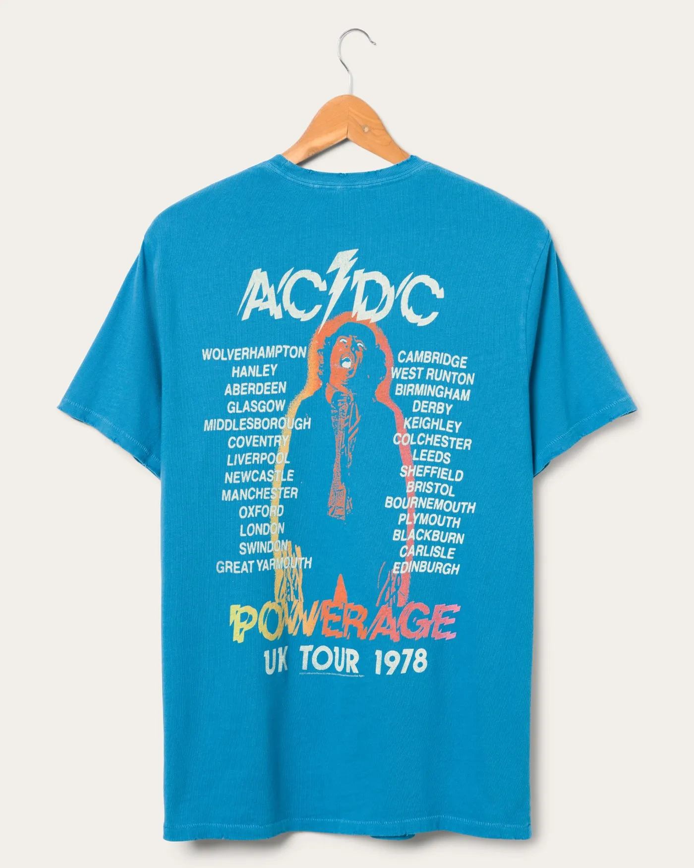 AC/DC Powerage Vintage Tee sold by Junk Food Clothing product image thumbnail 3