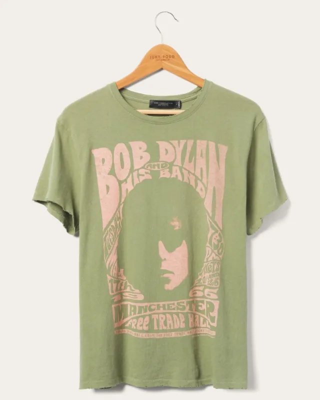 Women's Bob Dylan Manchester 1966 Vintage Tee sold by Junk Food Clothing