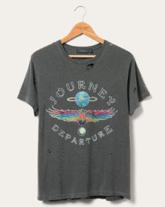 Women's Journey Departure Vintage Destroy Tee sold by Junk Food Clothing