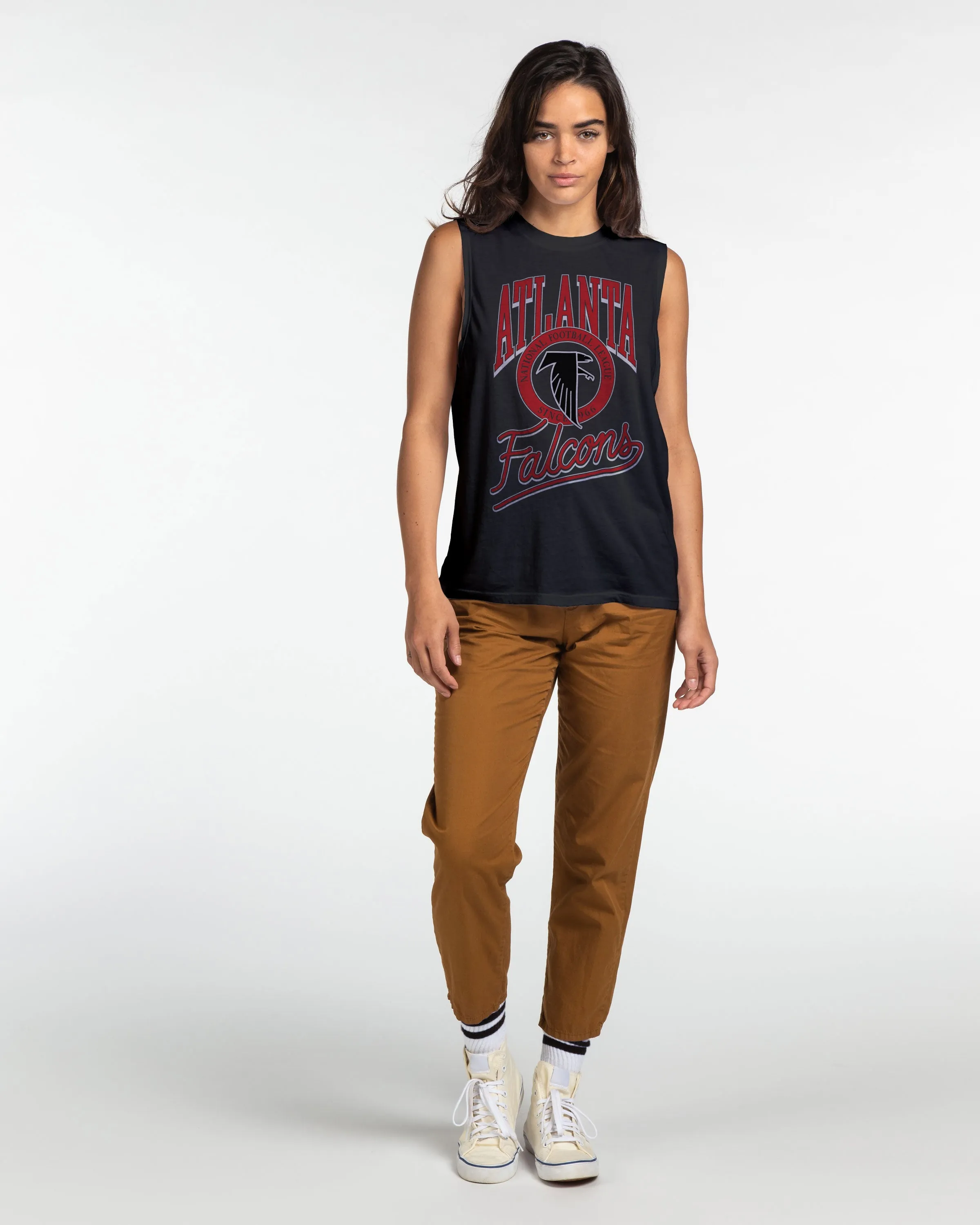 Women's Falcons Vintage Muscle Tank sold by Junk Food Clothing product image thumbnail 3