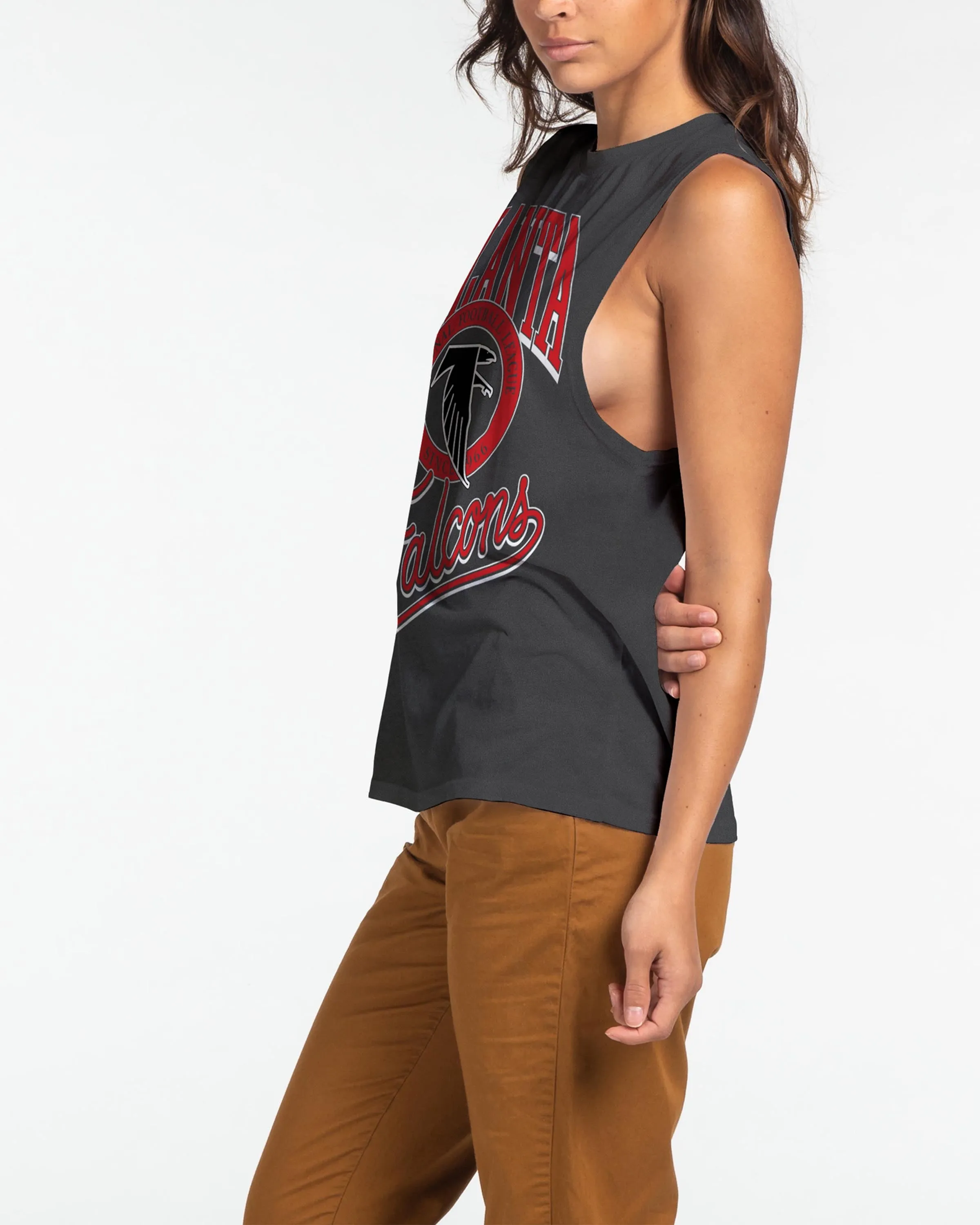 Women's Falcons Vintage Muscle Tank sold by Junk Food Clothing product image thumbnail 2