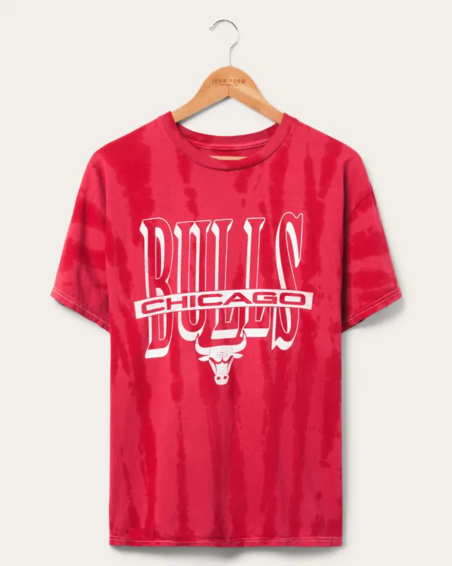 Bulls Tie Dye Short Sleeve Tee sold by Junk Food Clothing