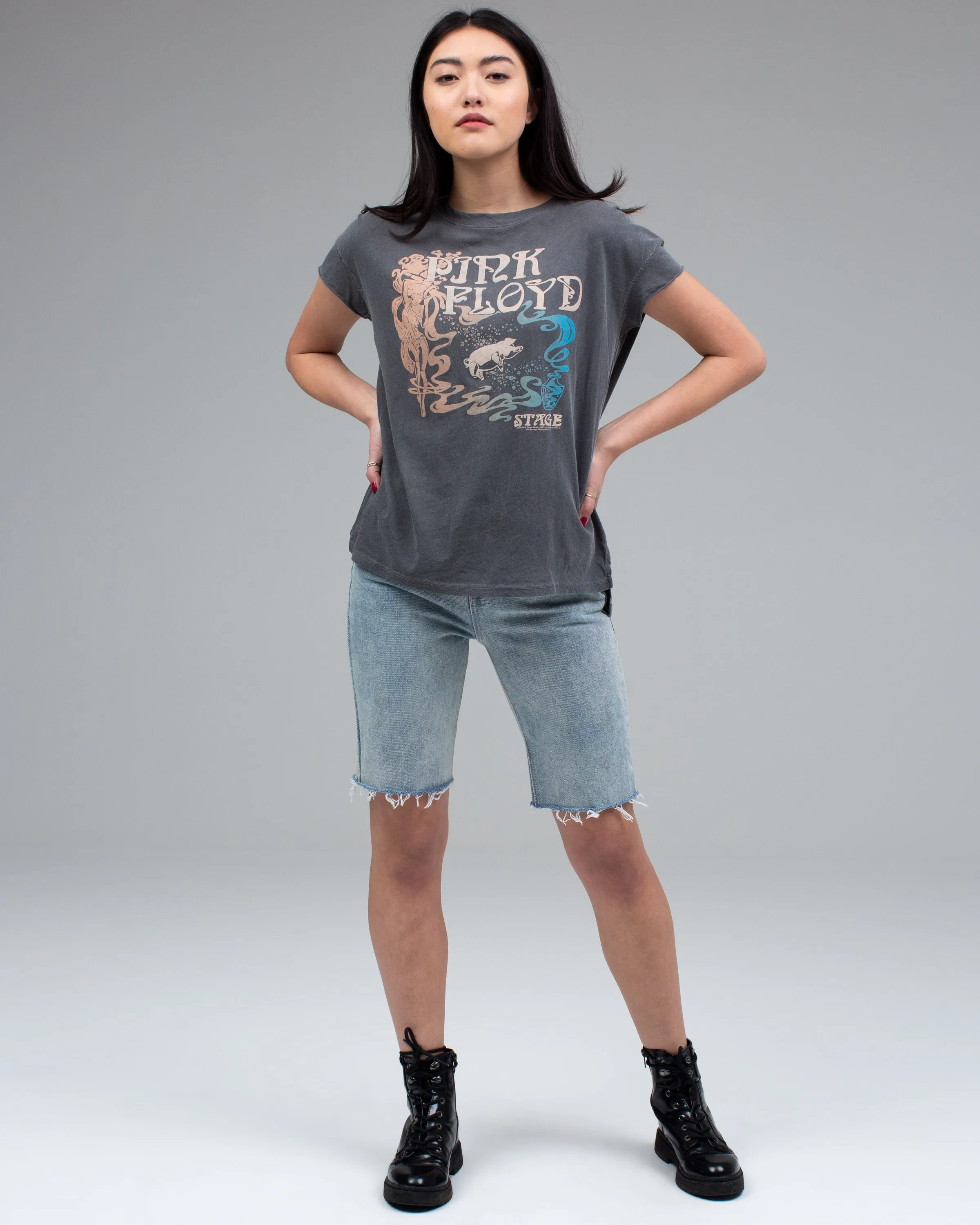 WOMENS PINK FLOYD STAGE EASY TEE sold by Junk Food Clothing product image thumbnail 5