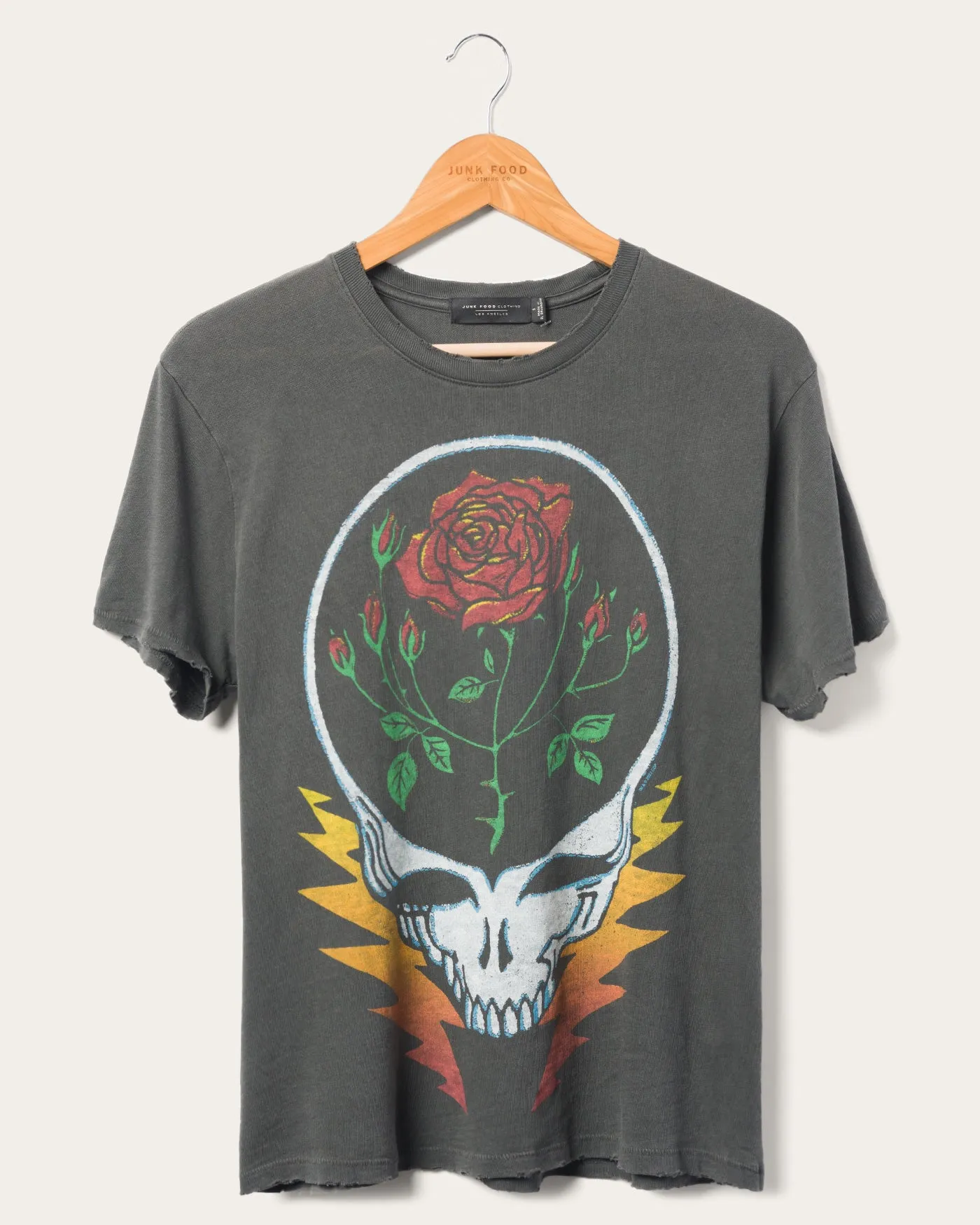 Women's Grateful Dead Roses and Bolts Vintage Tee sold by Junk Food Clothing