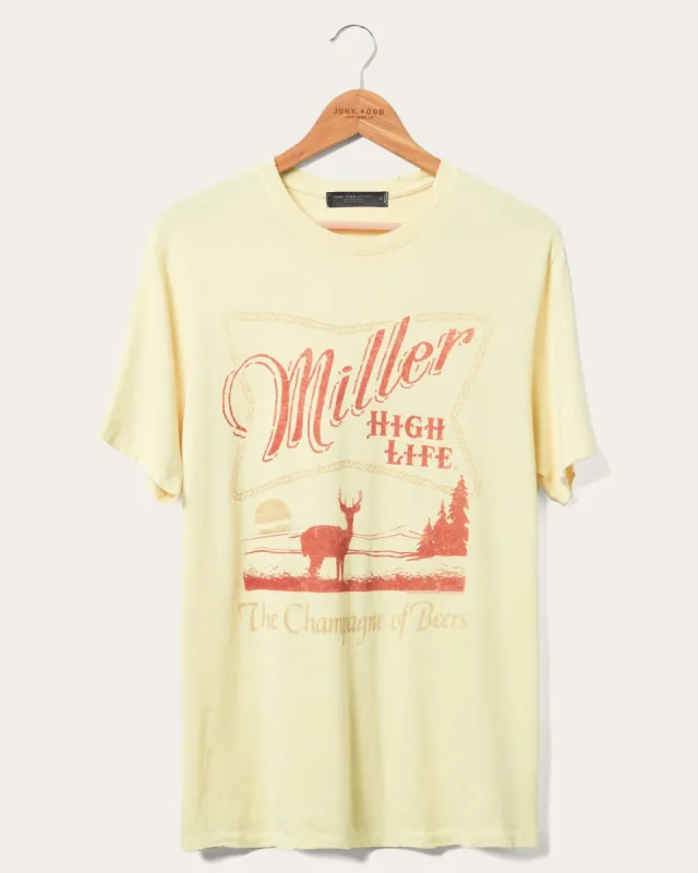 Miller High Life Sportsman's Club Sunset Buck Vintage Tee sold by Junk Food Clothing