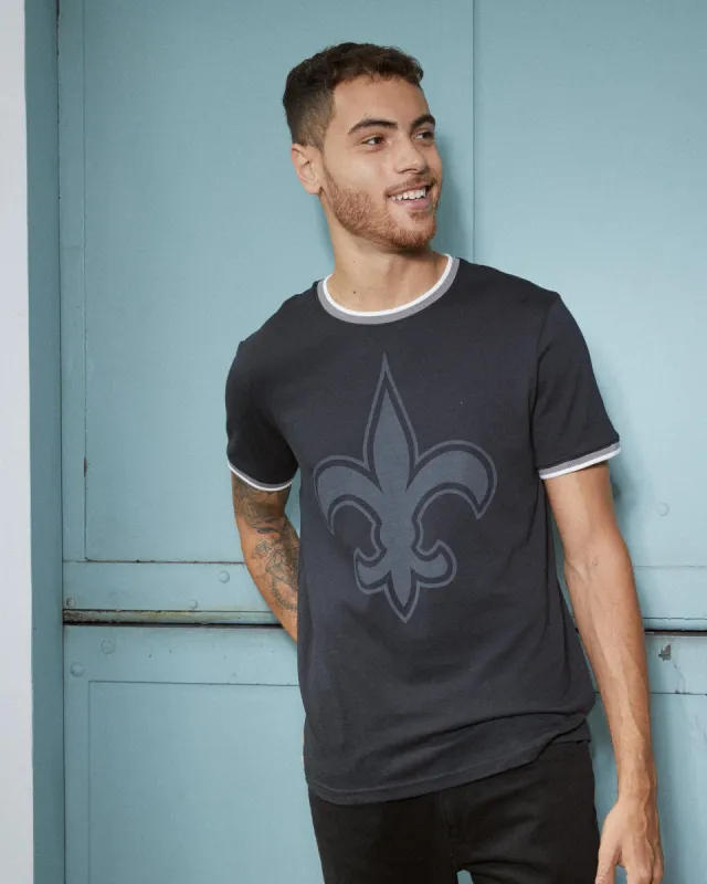 MENS SAINTS THROWBACK RINGER TEE sold by Junk Food Clothing