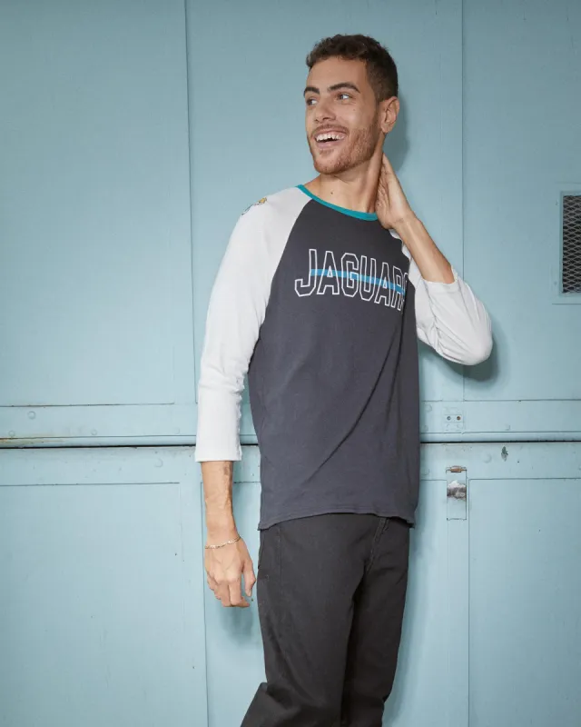 MENS JAGUARS VINTAGE CONTRAST RAGLAN sold by Junk Food Clothing