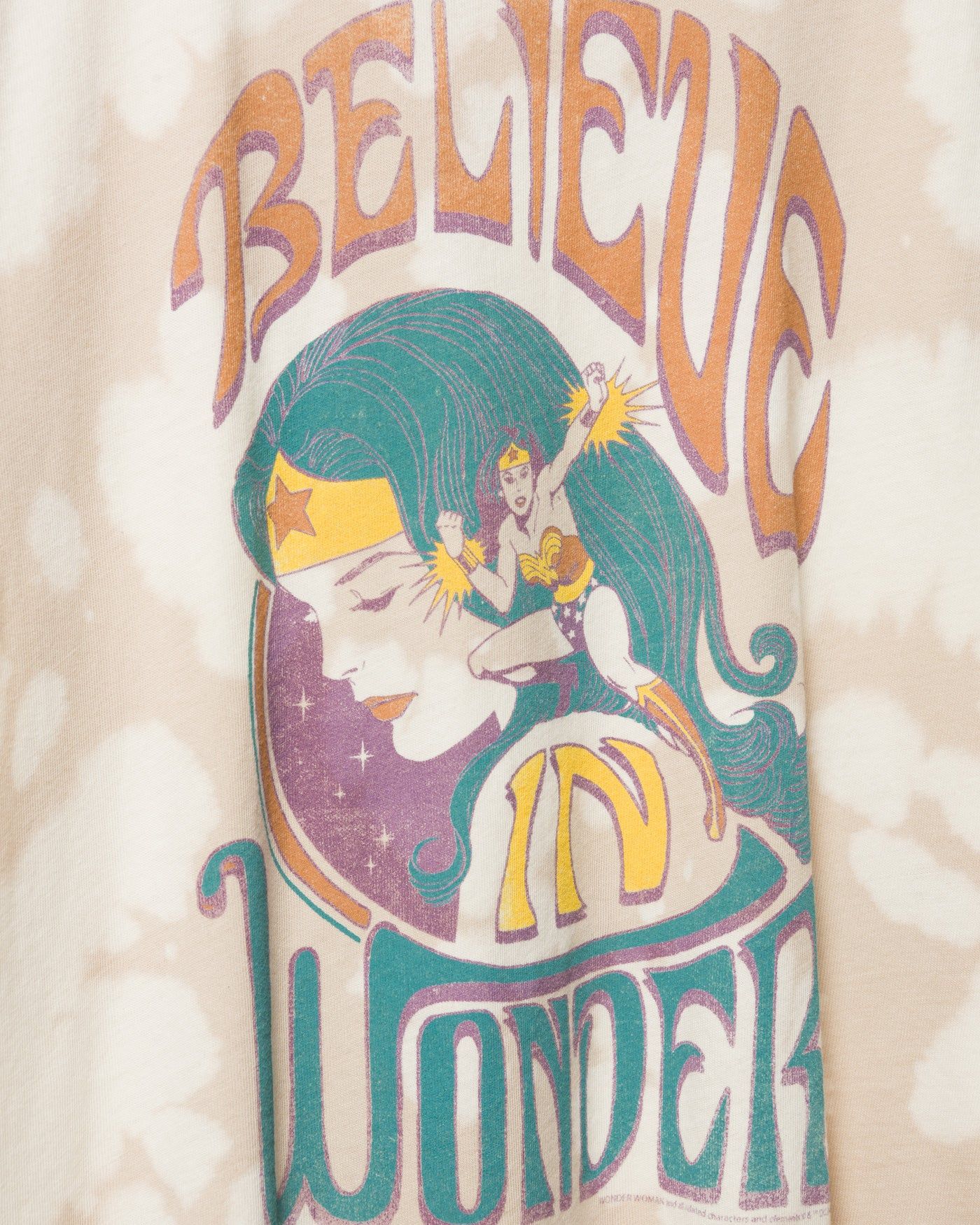 Women's Wonder Woman Believe In Wonder Vintage Tee sold by Junk Food Clothing product image thumbnail 4