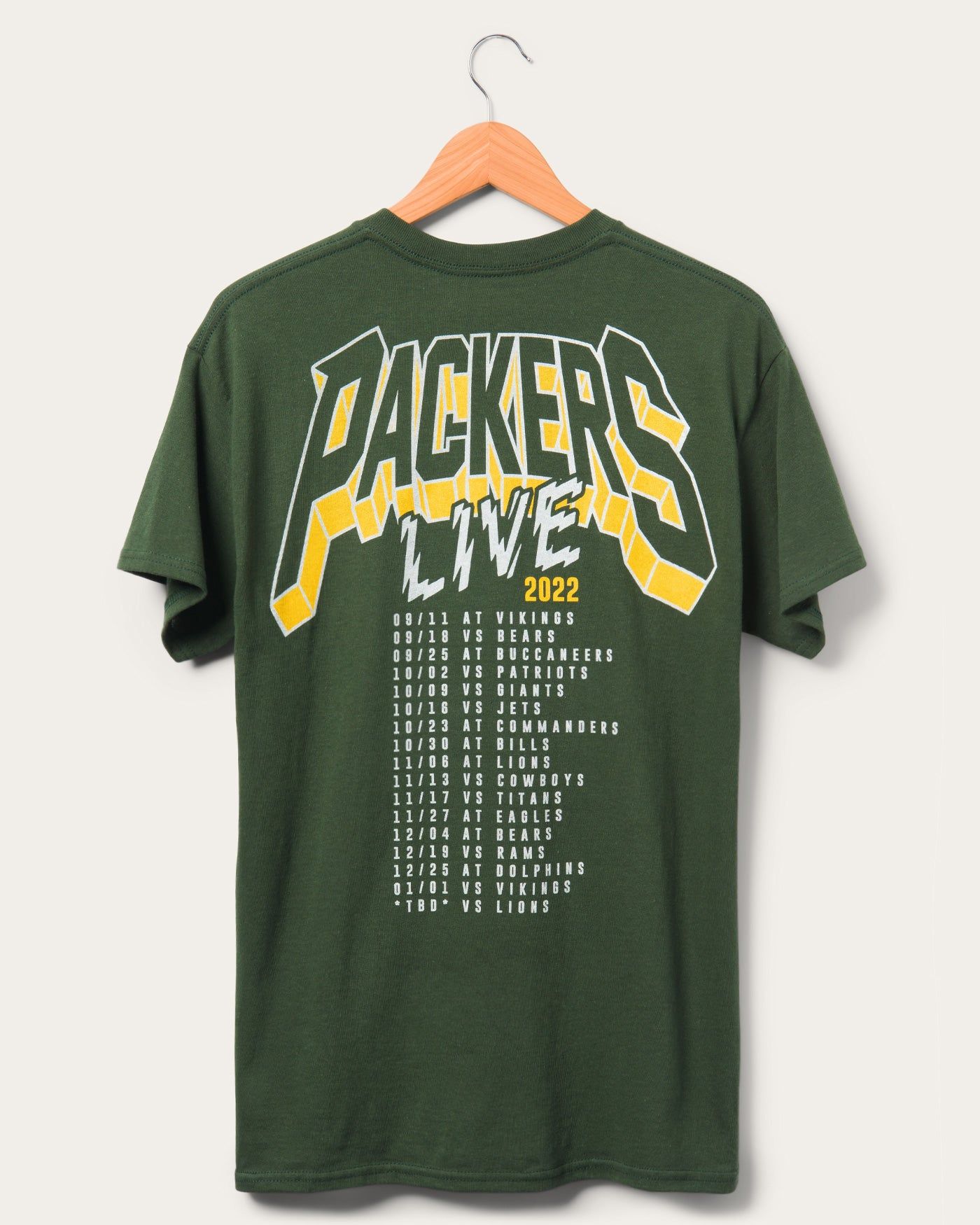 Packers Concert Fan Tee sold by Junk Food Clothing product image thumbnail 2