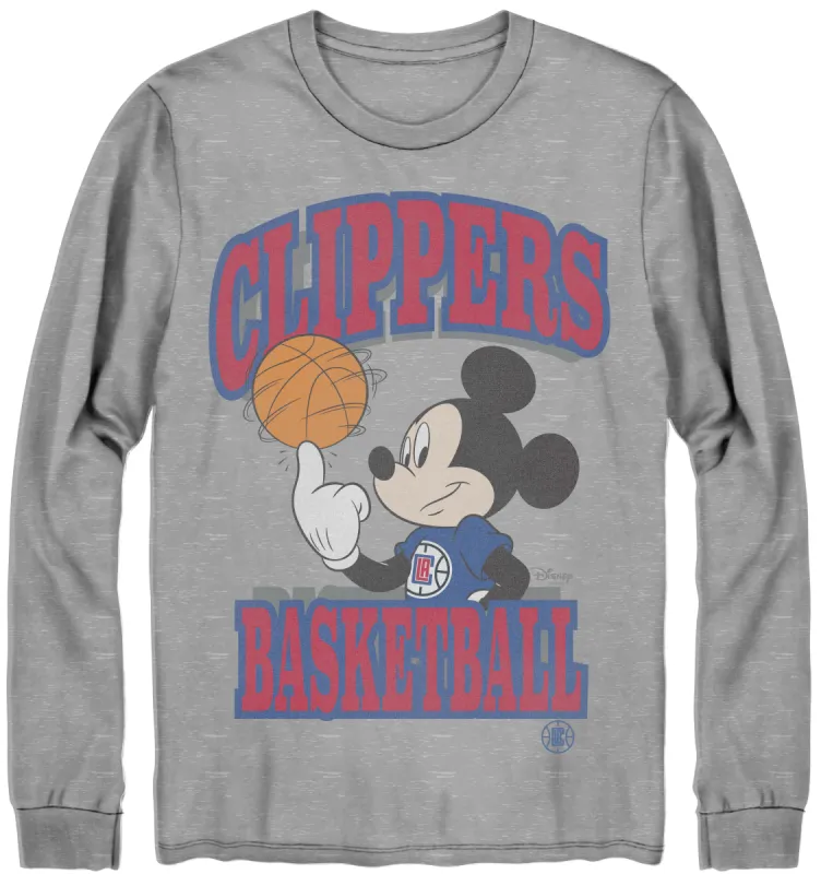 Unisex Clippers Mickey Team Spirit Long Sleeve sold by Junk Food Clothing