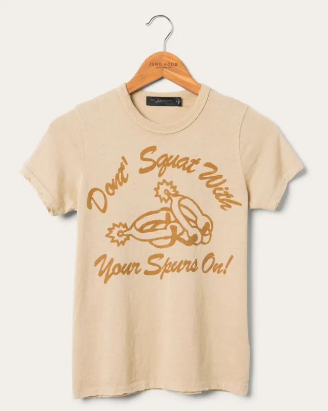 Women's With Your Spurs on Original Tee made by Junk Food Clothing