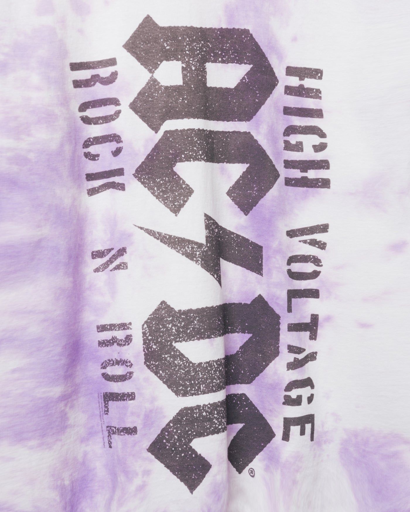 AC/DC High Voltage Oversized Print Flea Market Tee sold by Junk Food Clothing product image thumbnail 3