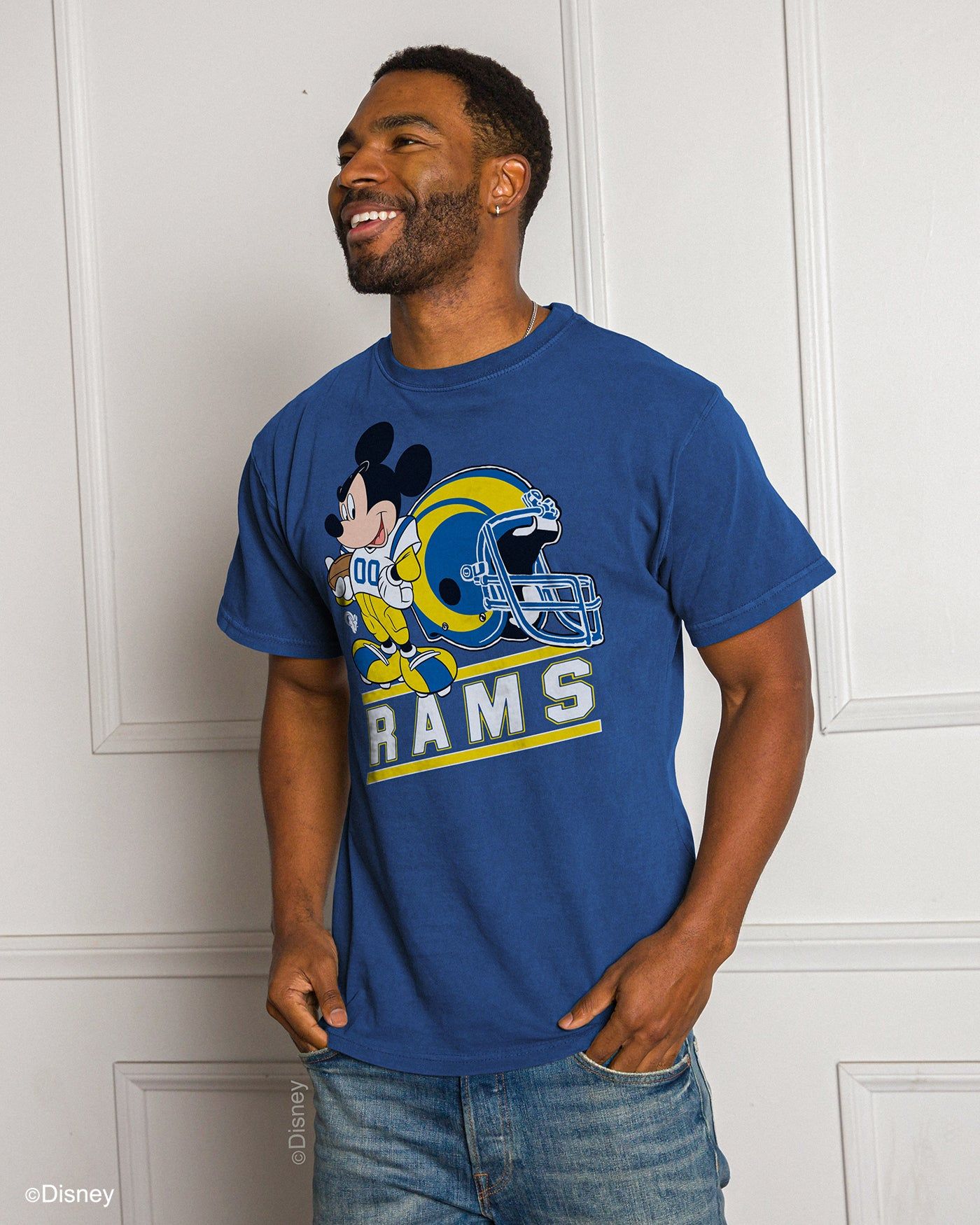 Rams Disney Mickey Came to Play Fan Tee sold by Junk Food Clothing product image thumbnail 2