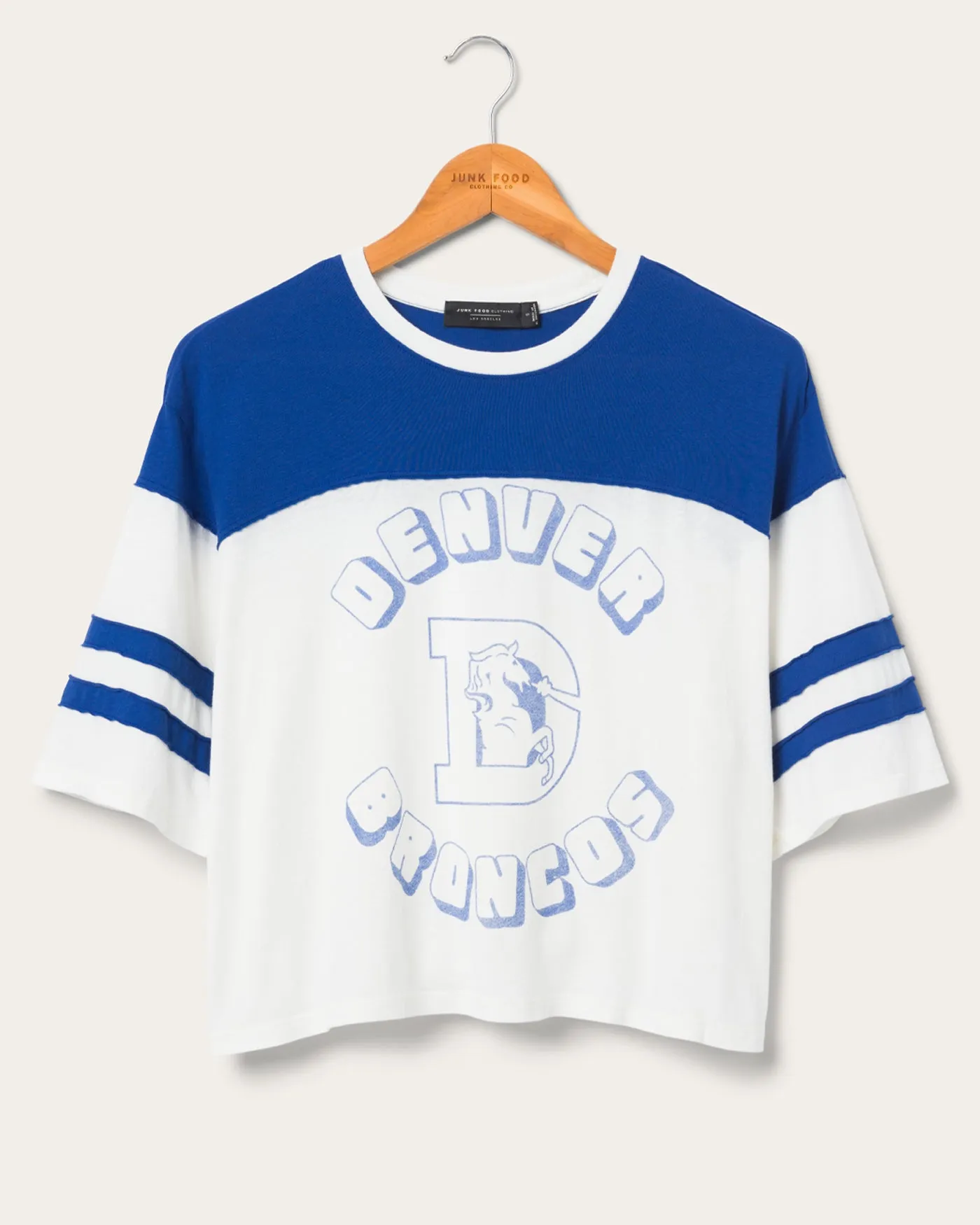 Women's Denver Broncos Hail Mary Tee sold by Junk Food Clothing