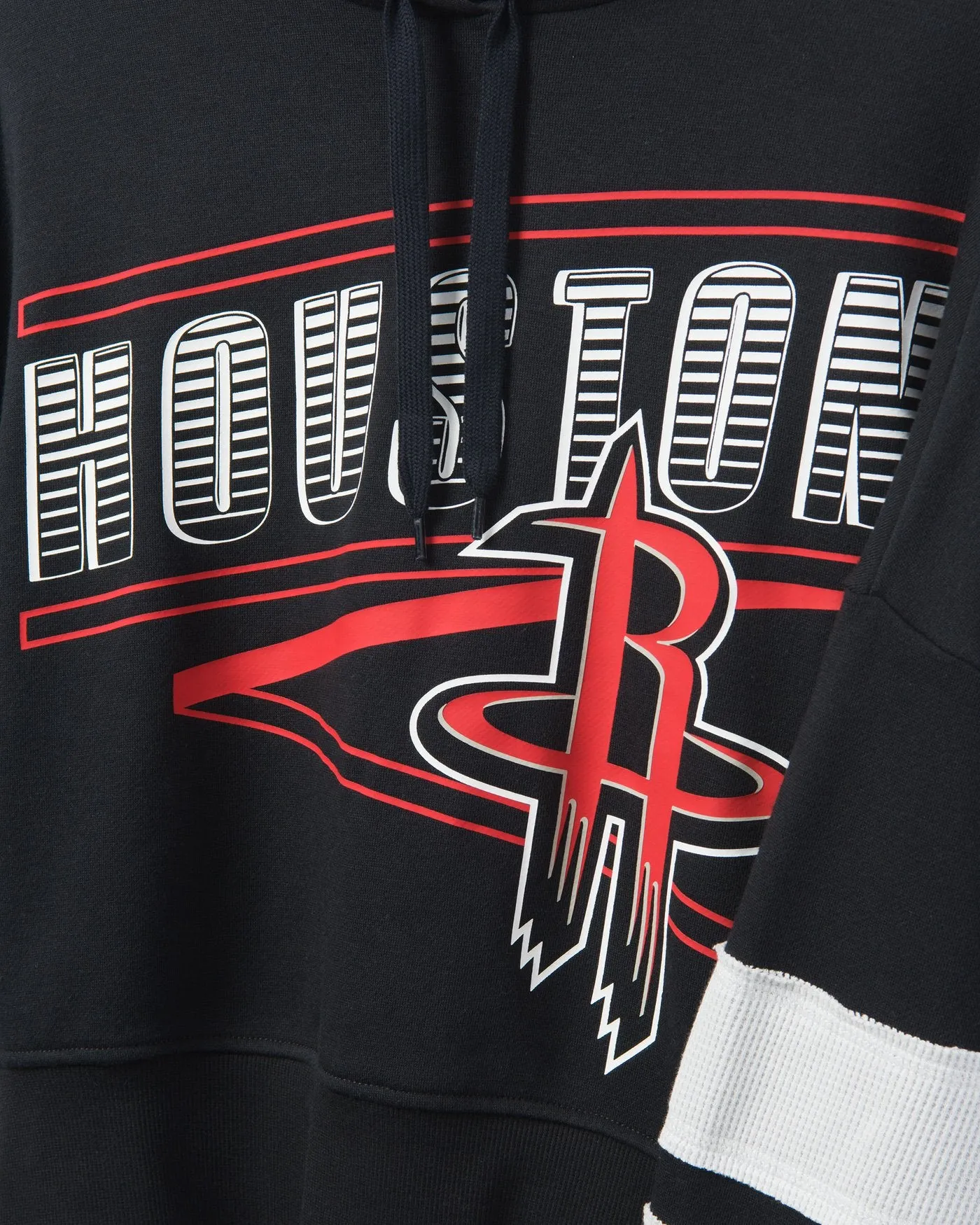 Women's Rockets Overtime Striped Fleece Hoodie sold by Junk Food Clothing product image thumbnail 3