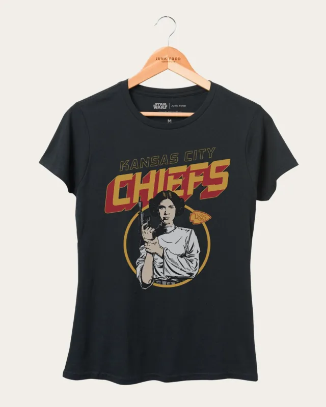 Women's Chiefs Star Wars™ Princess Leia Tee sold by Junk Food Clothing