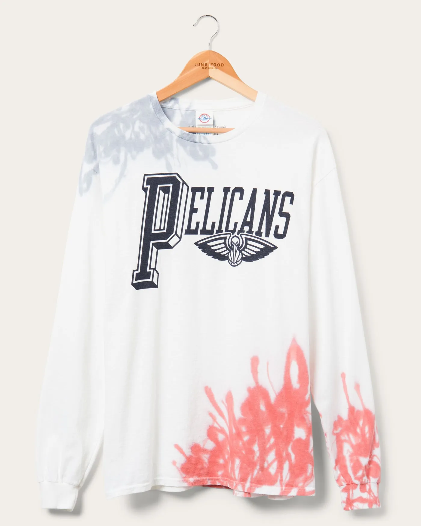 NBA New Orleans Pelicans Tie Dye Flea Market Long Sleeve Tee sold by Junk Food Clothing