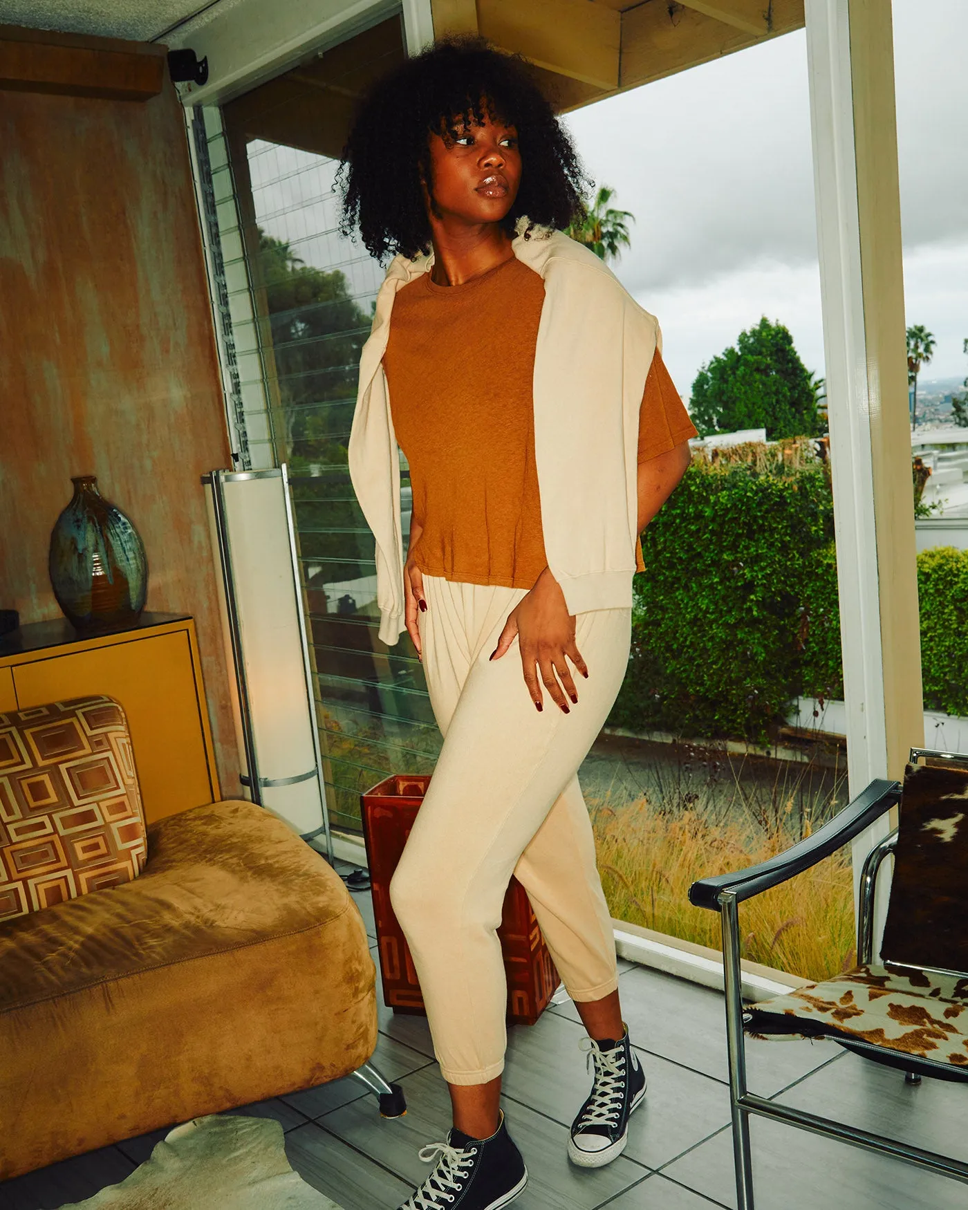 Women's Linen Crop Tee sold by Junk Food Clothing product image thumbnail 3