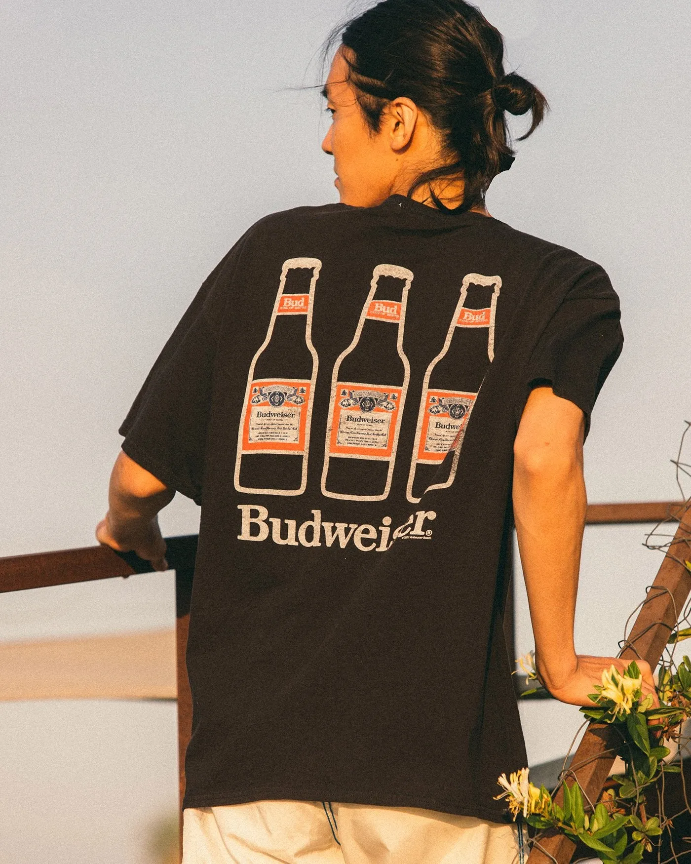 Budweiser Bottles Flea Market Tee sold by Junk Food Clothing product image thumbnail 3