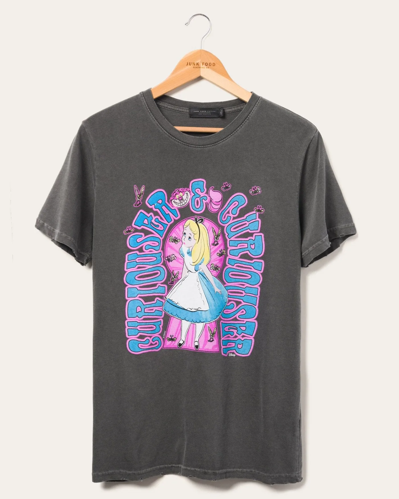 Disney's Alice In Wonderland Curiouser Vintage Tee sold by Junk Food Clothing