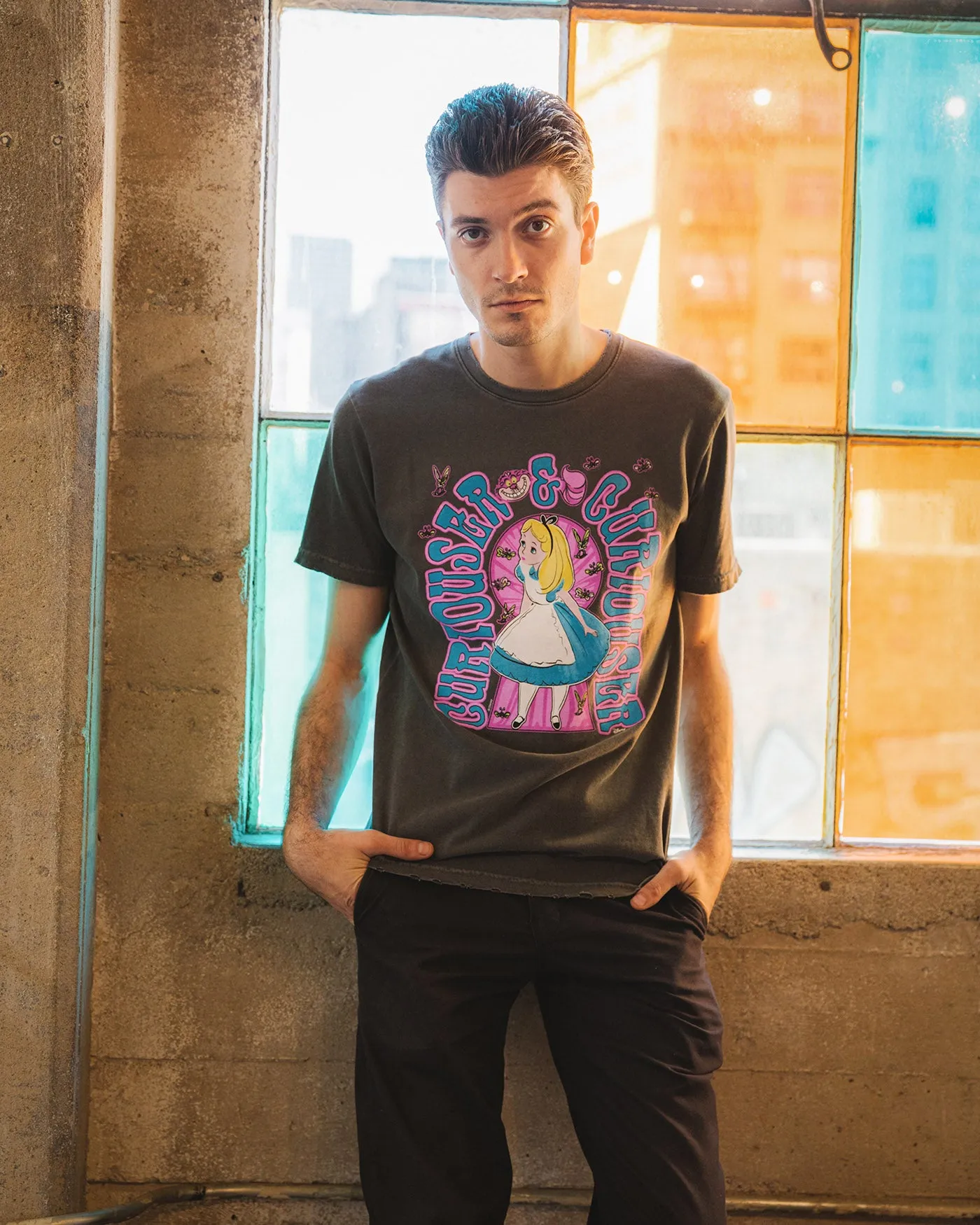 Disney's Alice In Wonderland Curiouser Vintage Tee sold by Junk Food Clothing product image thumbnail 2