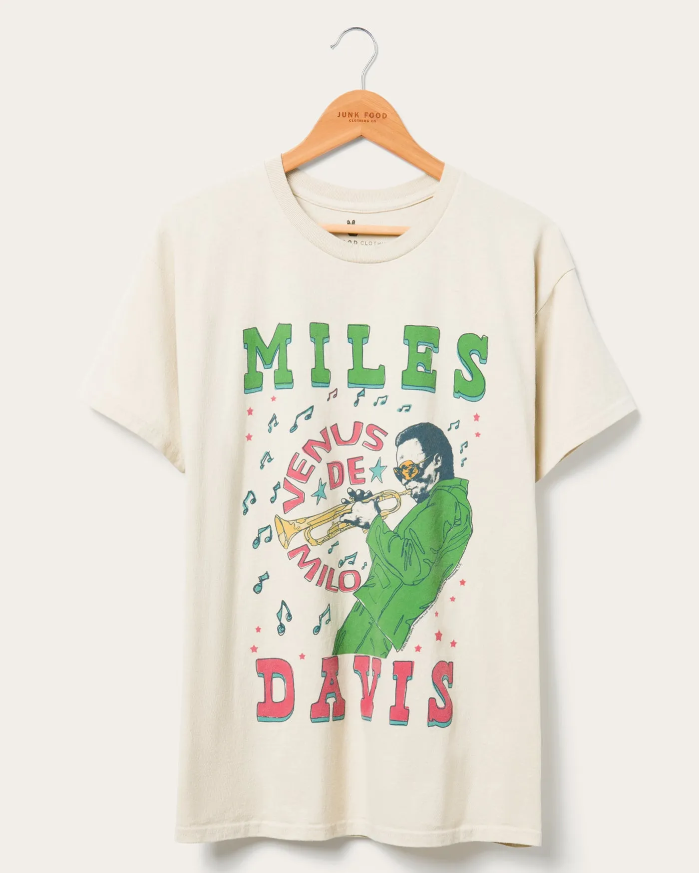 Miles Davis Flea Market Tee sold by Junk Food Clothing