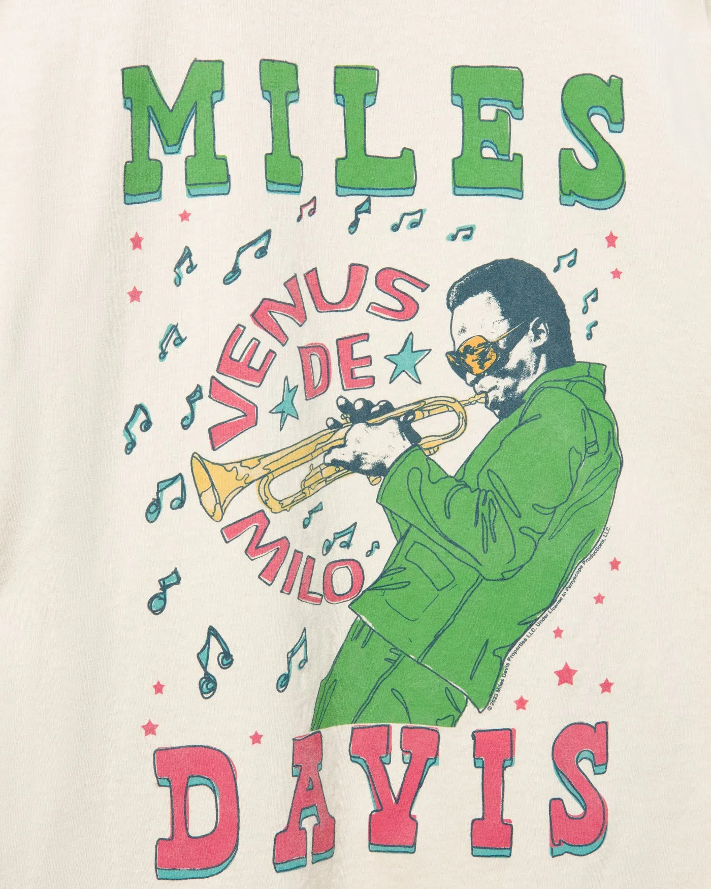 Miles Davis Flea Market Tee sold by Junk Food Clothing product image thumbnail 3